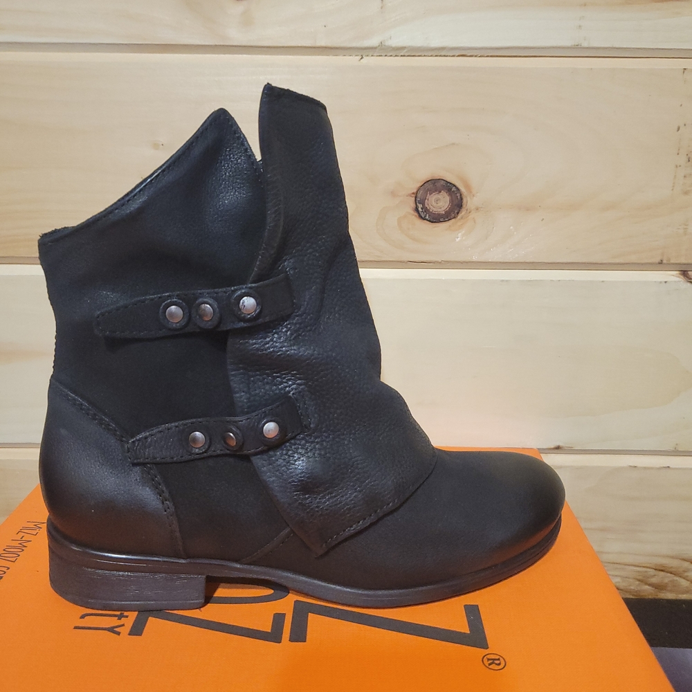 Miz Mooz Black Ankle Boots - NEW IN BOX